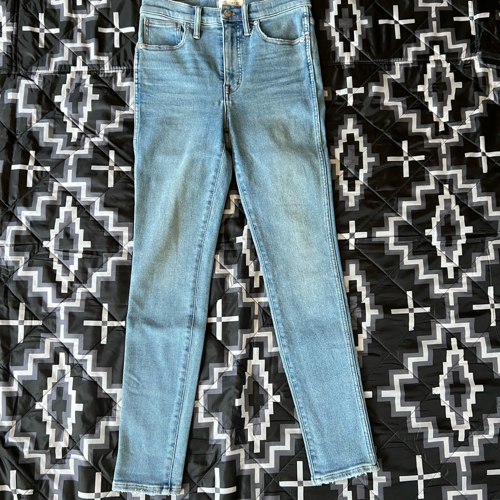 Madewell Blue Skinny Jeans Sleek Fit